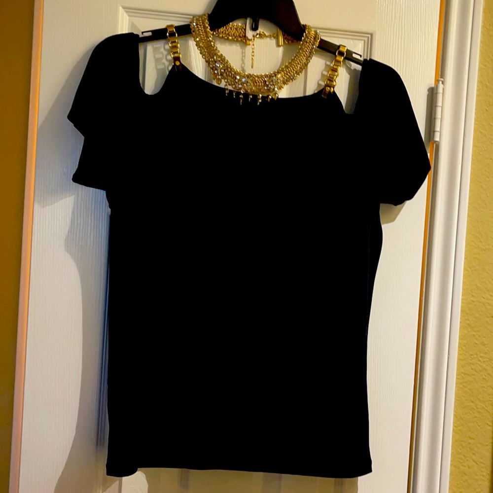 Michael Kors cold shoulder top